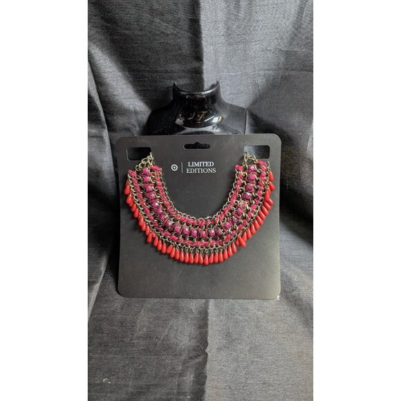 3 for $30 vintage 90's mixed media statement necklace - large thick - Picture 2 of 9